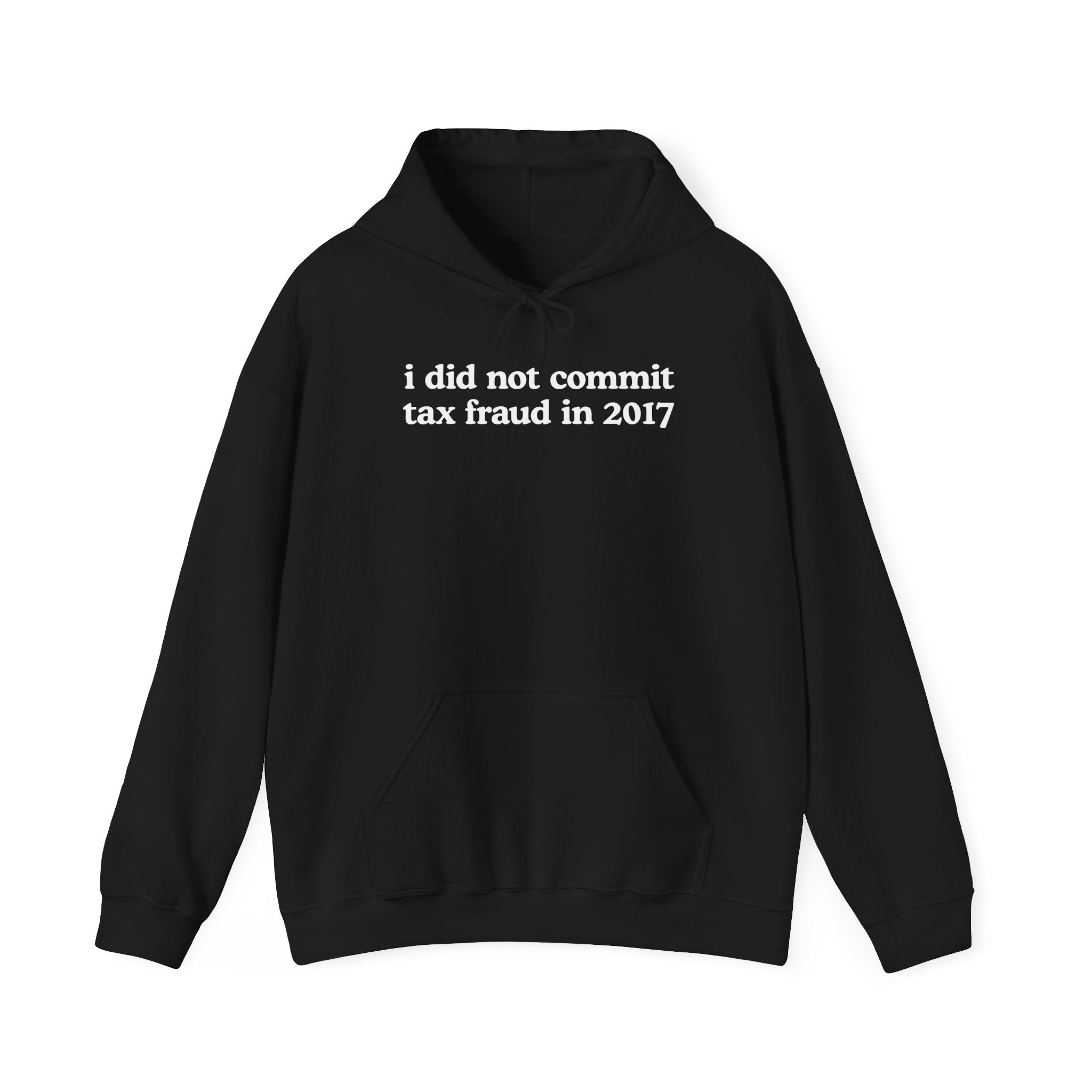 I DID NOT COMMIT TAX FRAUD IN 2017 HOODIE