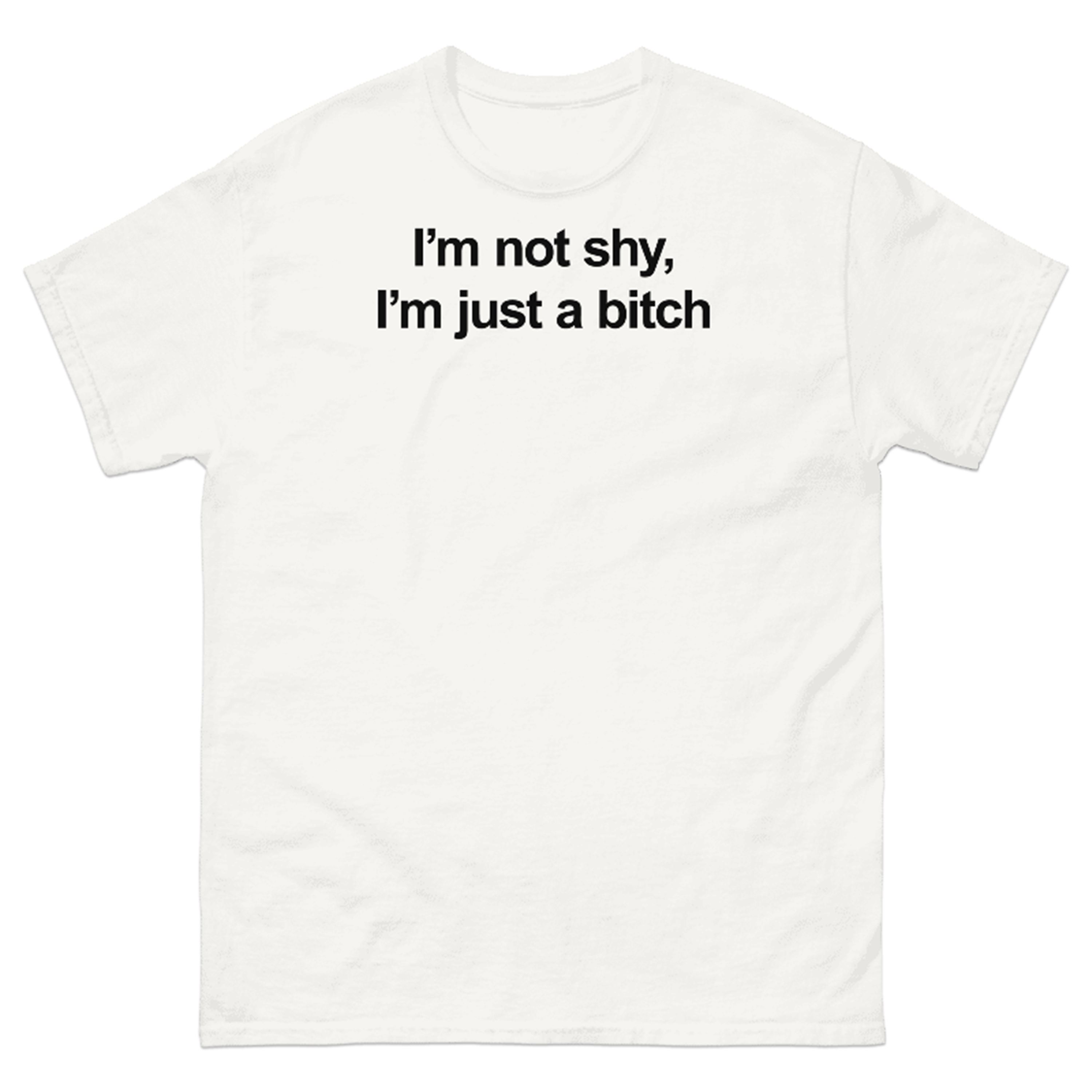 I'M NOT SHY I'M JUST A BITCH T-SHIRT