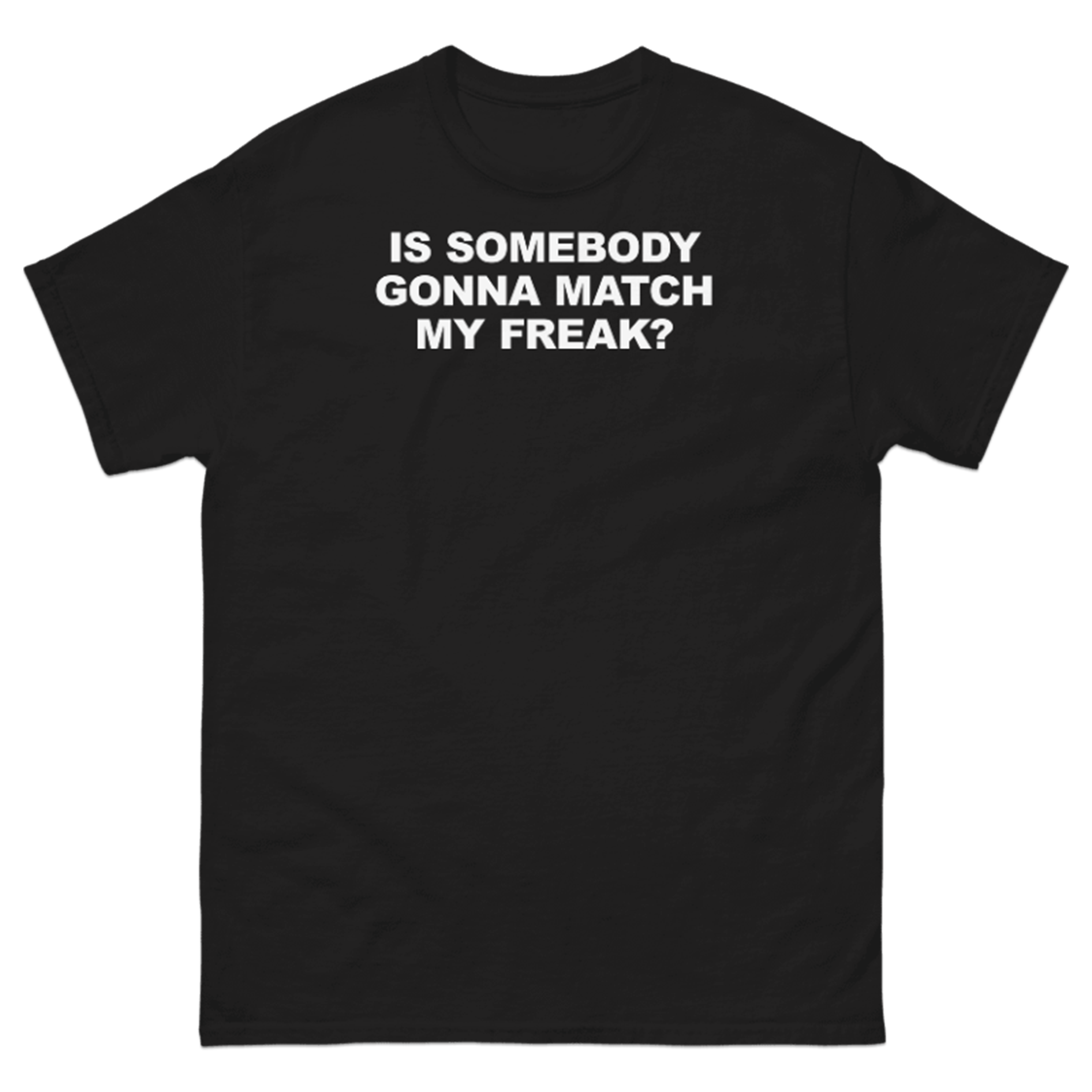 IS SOMEBODY GONNA MATCH MY FREAK? T-SHIRT