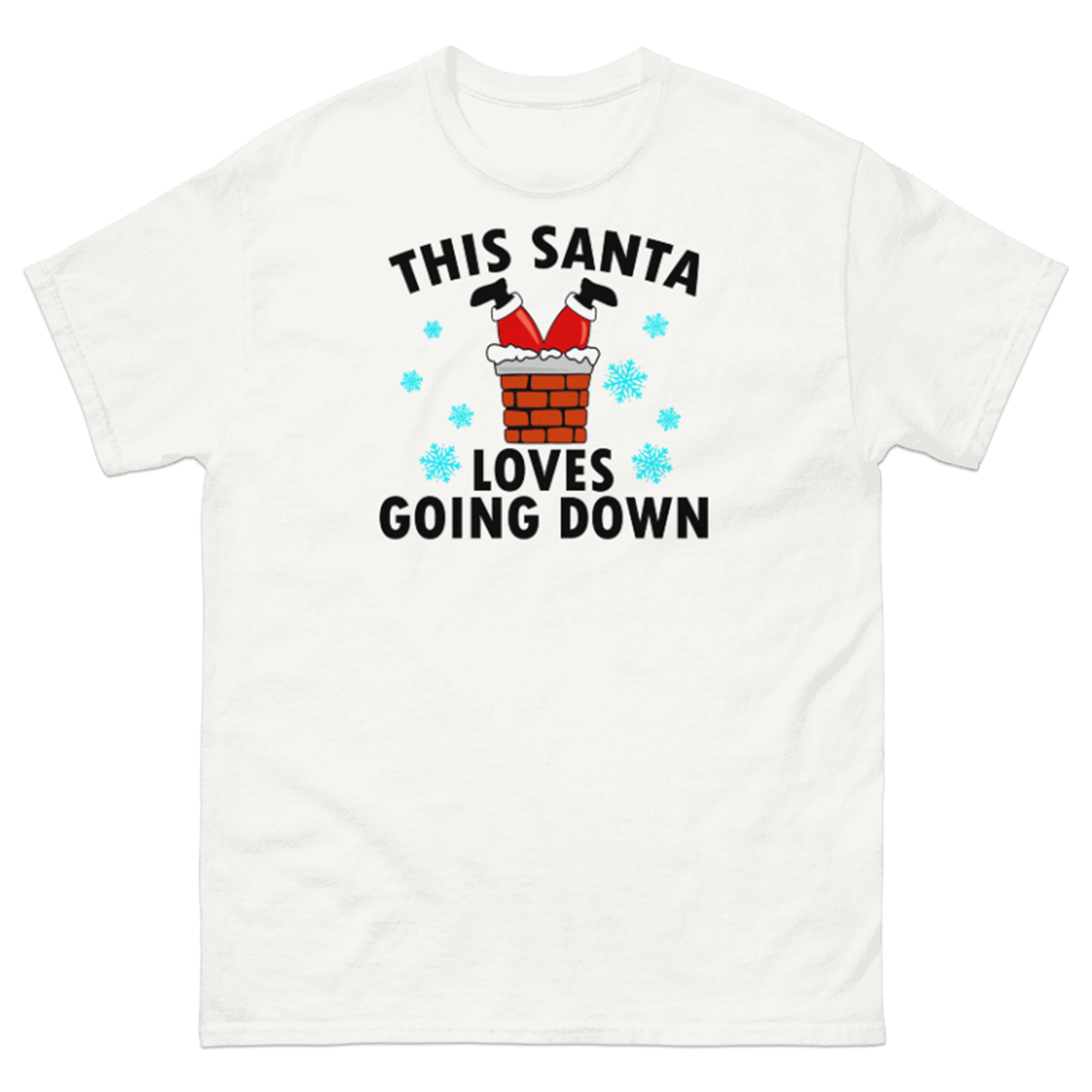 THIS SANTA LOVES GOING DOWN T-SHIRT